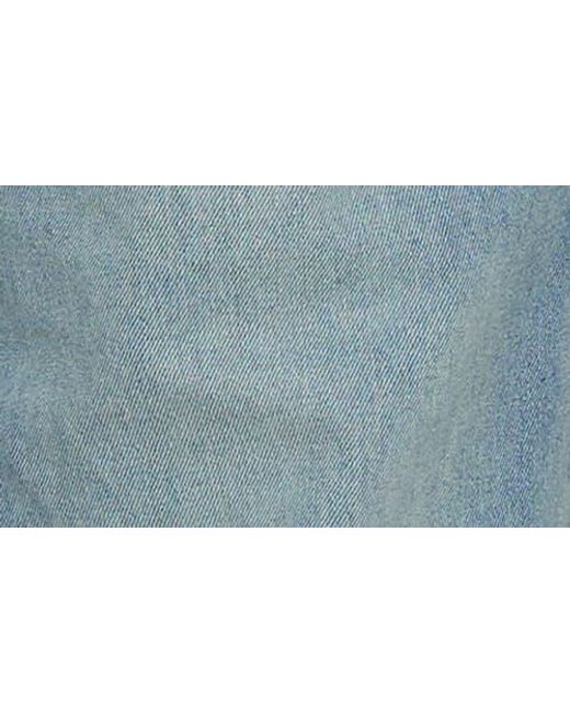 Princess Polly Blue Demie Distressed Low Rise Wide Leg Jeans