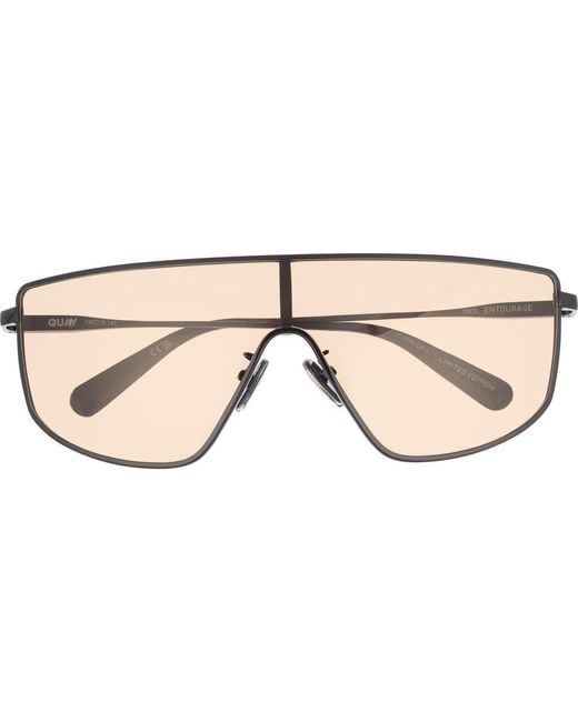Quay Natural Entourage 138Mm Gradient Shield Sunglasses