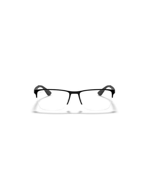 Ray-Ban Black 58Mm Rectangle Optical Glasses