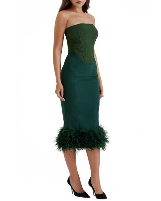 House of outlet cb feather dress