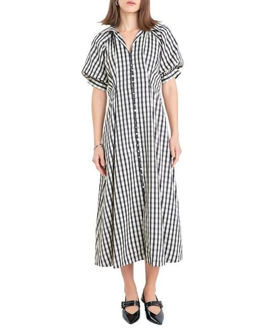 English factory gingham dress hot sale