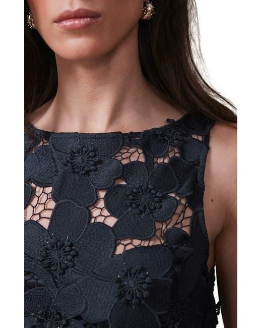 Mint Velvet Blue Floral Applique Maxi Dress