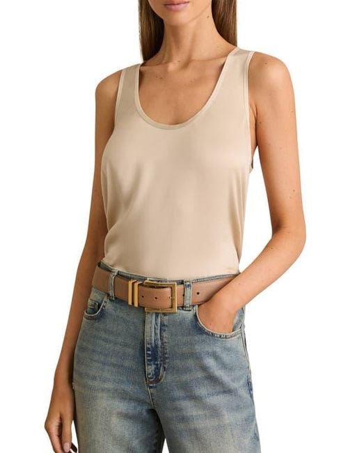 Reiss Blue Ruby Scoop Neck Tank