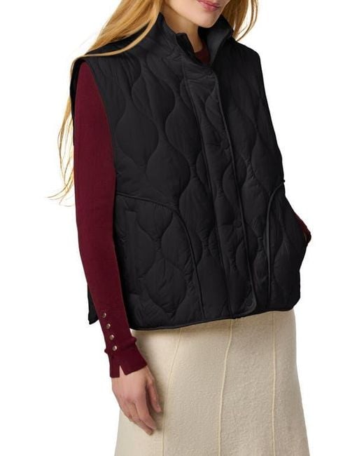 Bernardo Black Beekman Quilted Puffer Vest