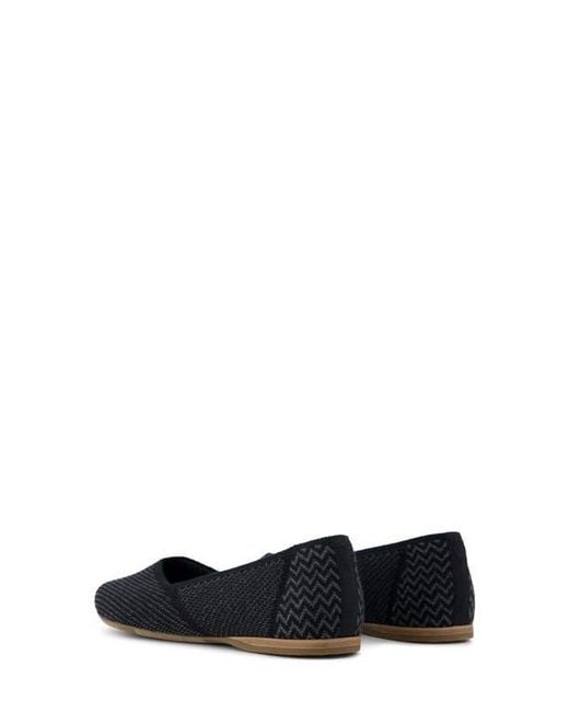 TOMS Black Gemma Ballet Flat