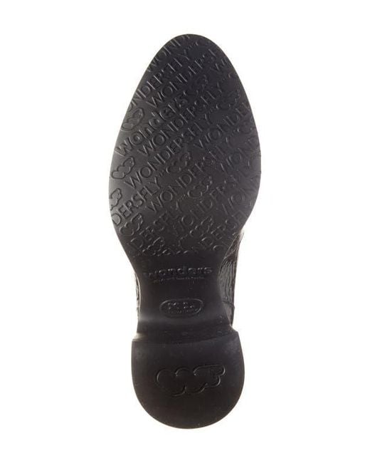 Wonders Black Loafer Pump
