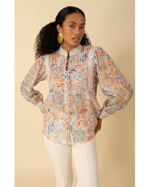 Hale Bob Natural Calliope Voile Top