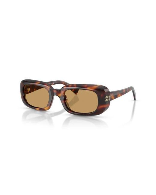 Miu Miu Natural 52Mm Rectangular Sunglasses