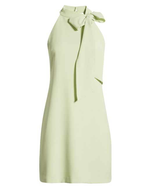 Vince Camuto White Signature Stretch Bow Crepe Dress