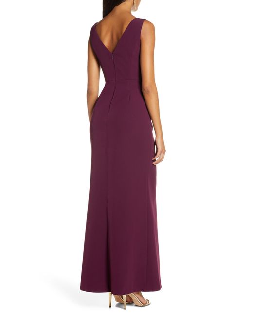 jay godfrey elsie ruffle front gown