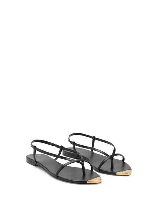 Mango White Strappy Sandal