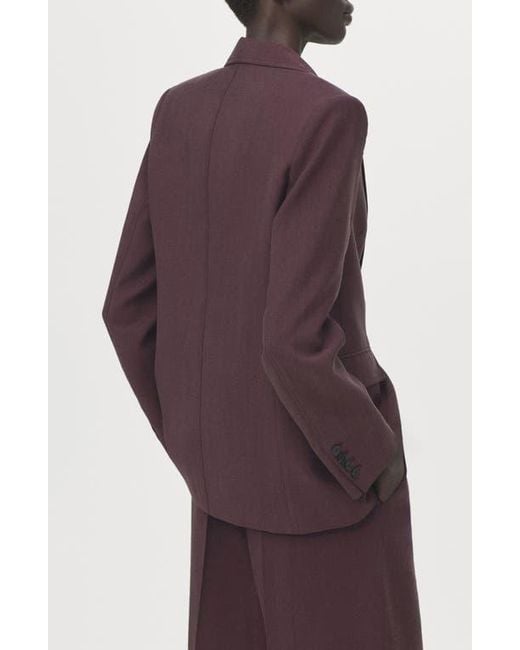 Mango Purple Suit Blazer