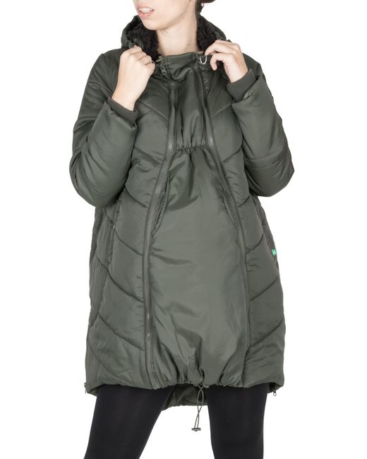 Modern Eternity 3in1 Maternity Puffer Jacket in Gray Lyst