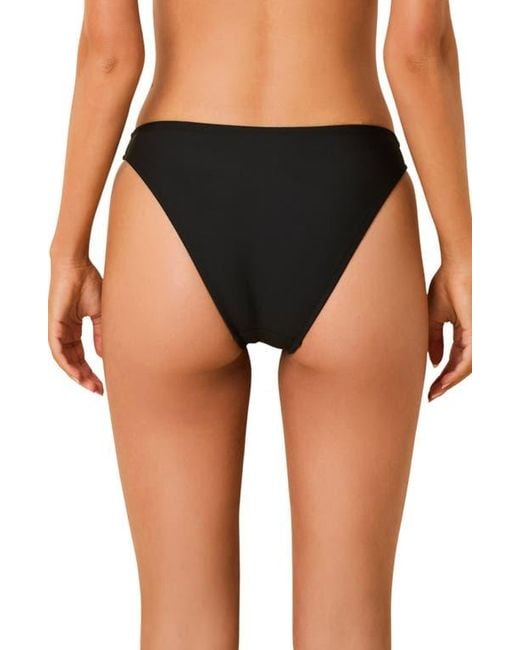 Solid & Striped Black The Daniela Beaded Daisy Bikini Bottoms