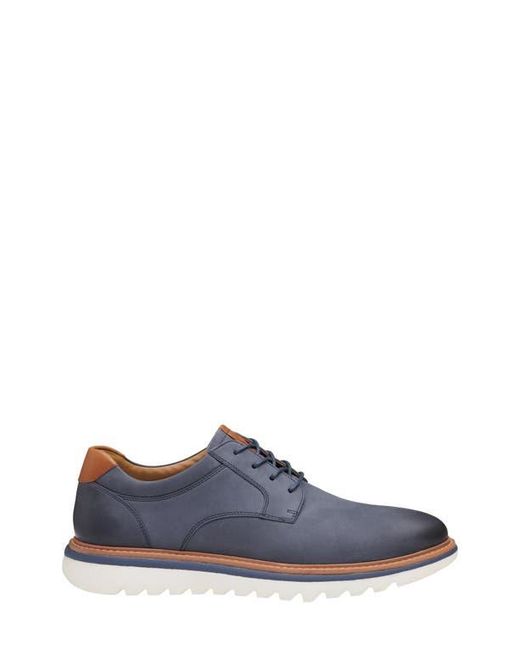 Johnston & Murphy Blue Braydon Plain Toe Derby for men