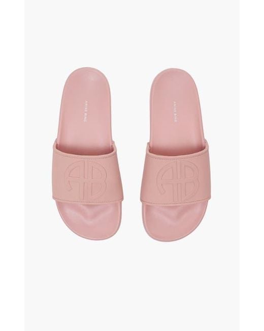 Anine Bing Pink Isla Slides