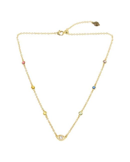 Kurt Geiger Multicolor Evil Eye Station Necklace