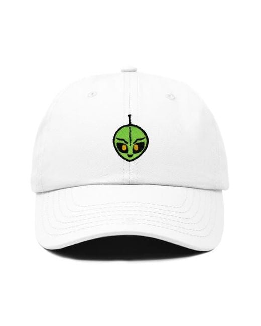 Alix White Duder Alien Dad Cap for men
