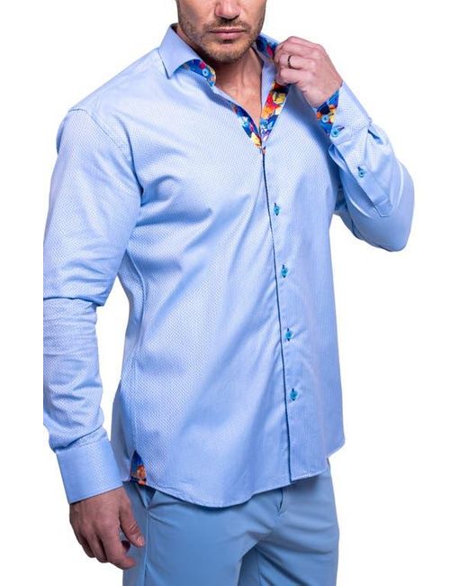 Maceoo Blue Einstein Resistance0111 Button-Up Shirt for men