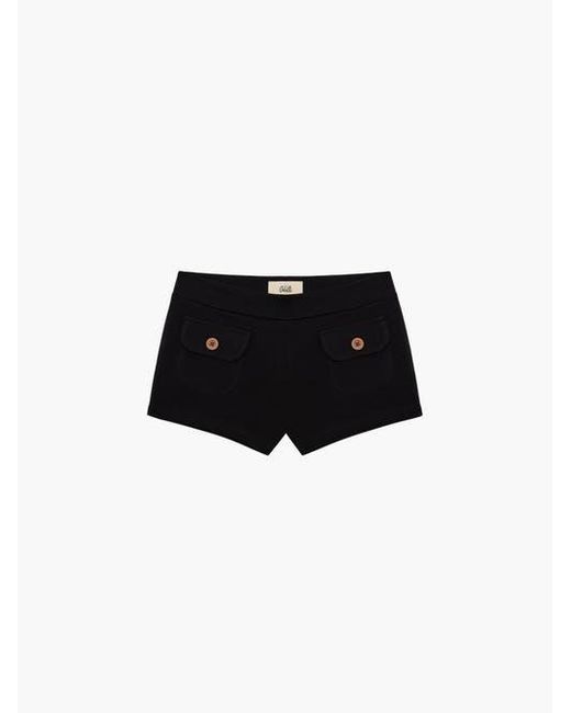 Oddli Blue Button Mini Shorts