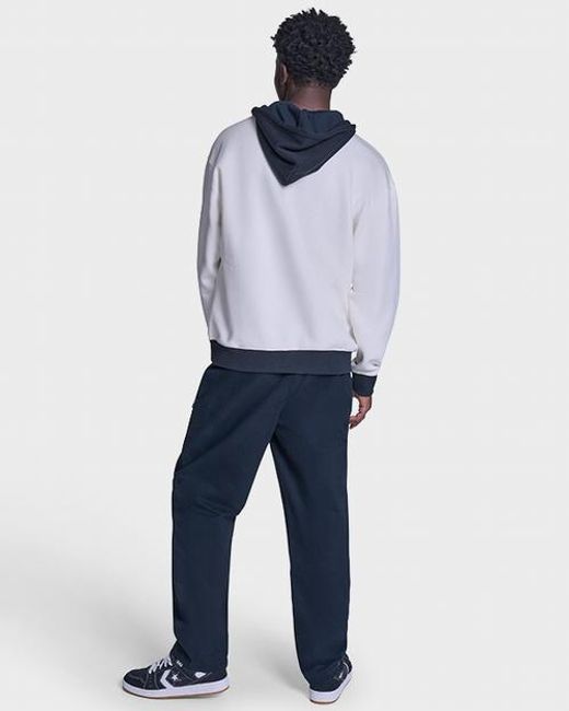 Converse Blue Chuck Taylor Patch Two-Tone Hoodie for men