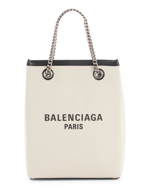 balenciaga canvas tote small