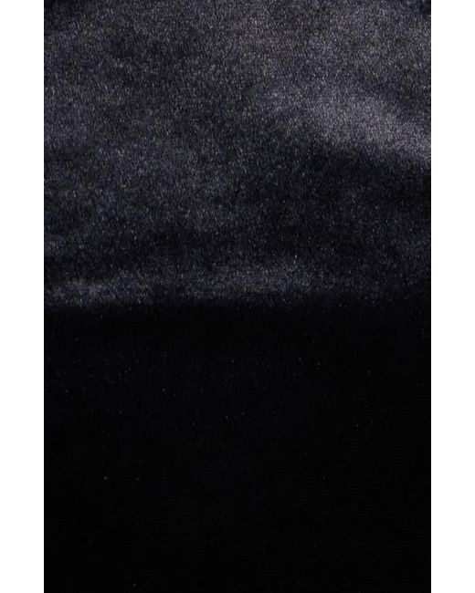 Eliza J Black Rhinestone Detail Velvet Sheath Gown