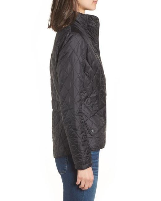 Barbour Black Flyweight Quilted Jacket