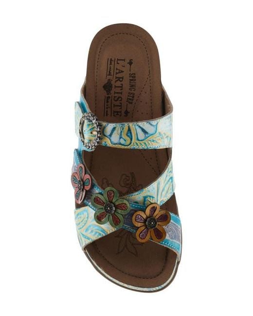 Spring Step Blue Caelana Sandal