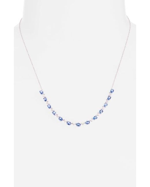 Meira T Blue Sapphire & Diamond Necklace