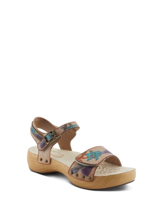 Spring Step Multicolor Dakoa Ankle Strap Sandal