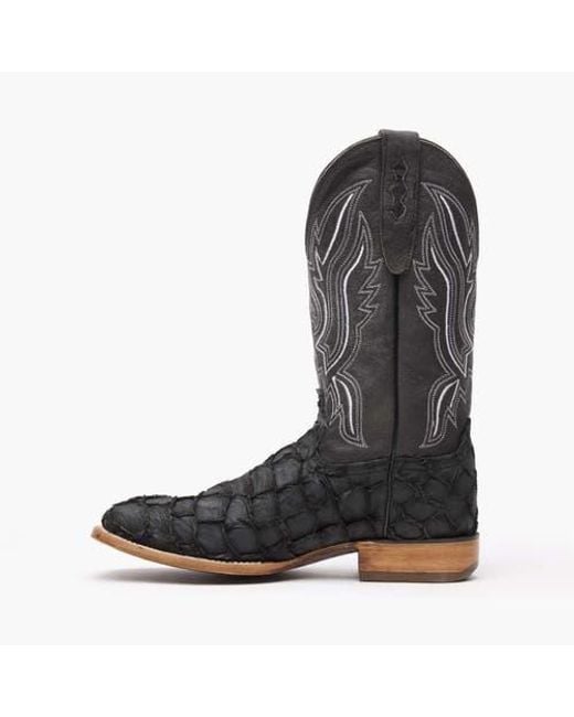 Durango Black Premium Exotics Western Boot for men