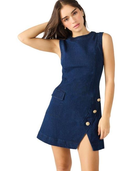 Steve Madden Blue Audrina Sleeveless Denim Minidress