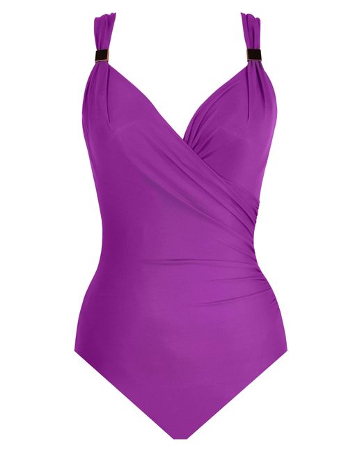 Miraclesuit Purple Razzle Dazzle Siren One-piece Swimsuit