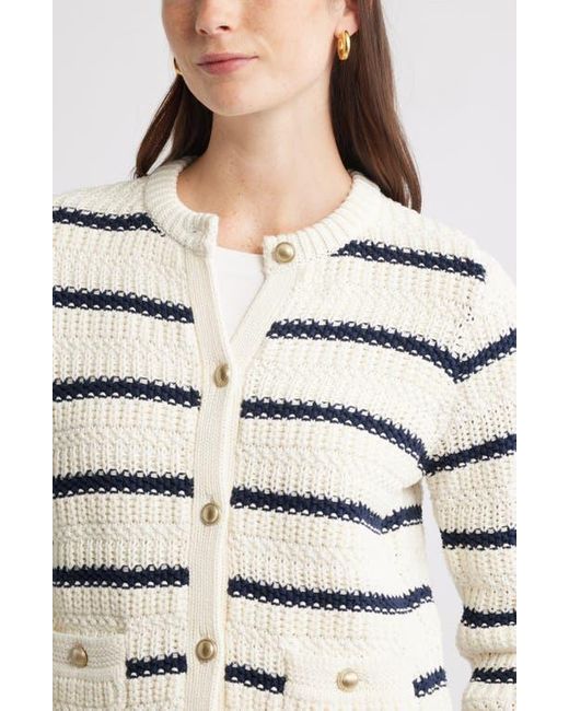 Caslon Green Textured Sweater Jacket