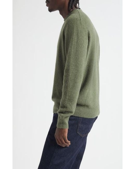 Massimo Alba Green Crewneck Cashmere Sweater for men
