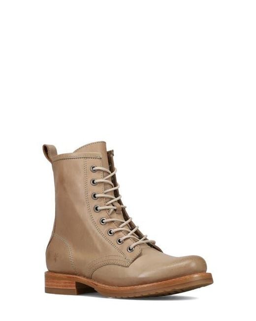Frye Brown Veronica Flex Combat Boot