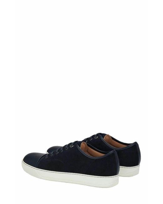 Lanvin White Dbb1 Leather And Suede Sneakers for men