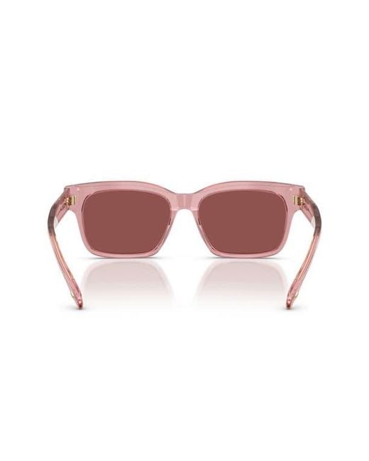 Tory Burch Pink 55Mm Rectangular Sunglasses