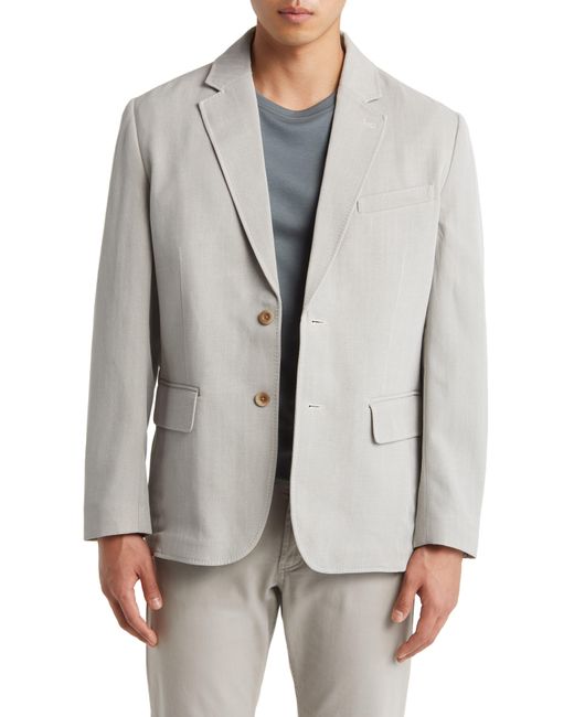 Tommy Bahama Gray Havana Herringbone Silk & Cotton Sport Coat for men