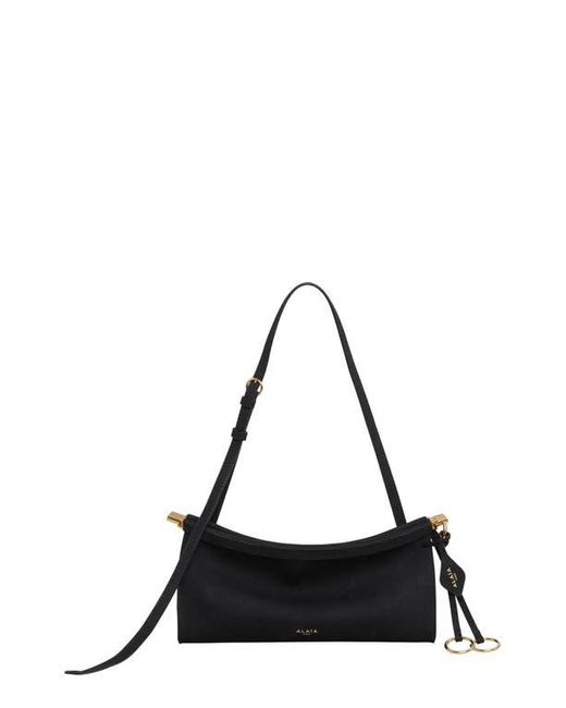 Alaïa Black Small Le Click East/West Leather Shoulder Bag