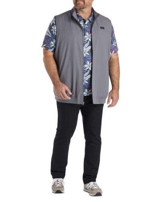 TravisMathew Fit By DXL Blue Big & Tall Featherweight Bay Polo Shirt for men