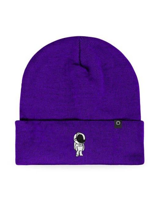 Alix Purple Astronaut Beanie for men