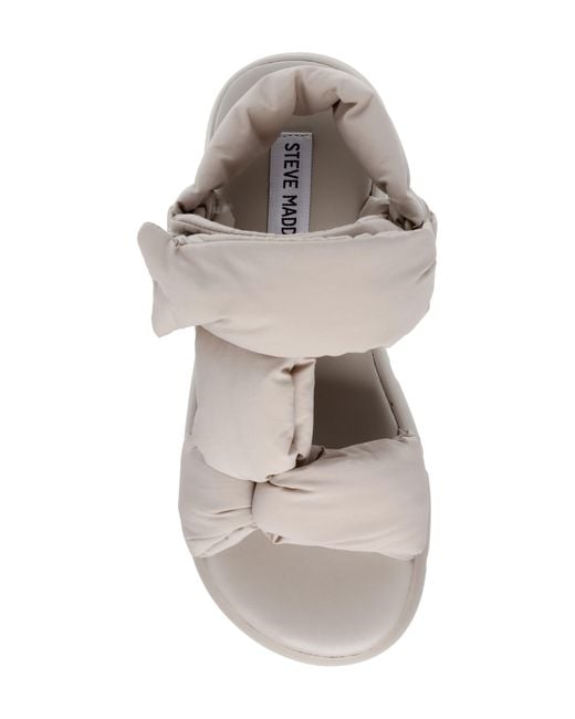 Steve Madden White Xandra Slingback Platform Sandal