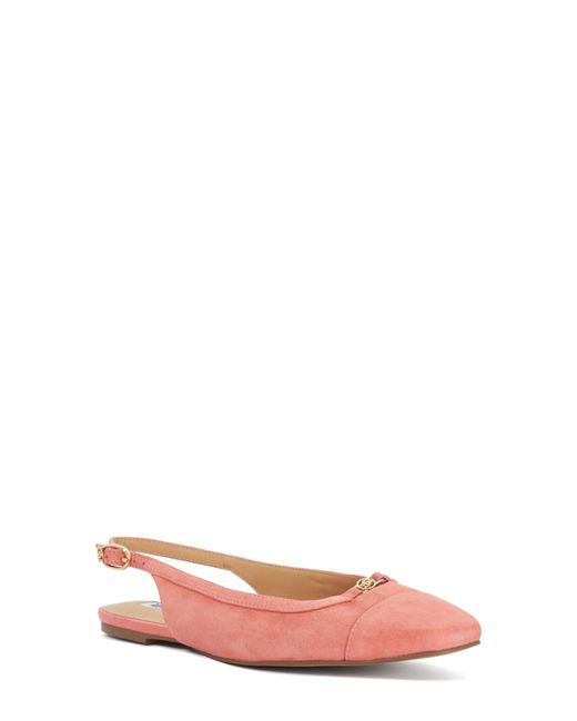 Dune Pink Hanna Slingback Cap Toe Flat