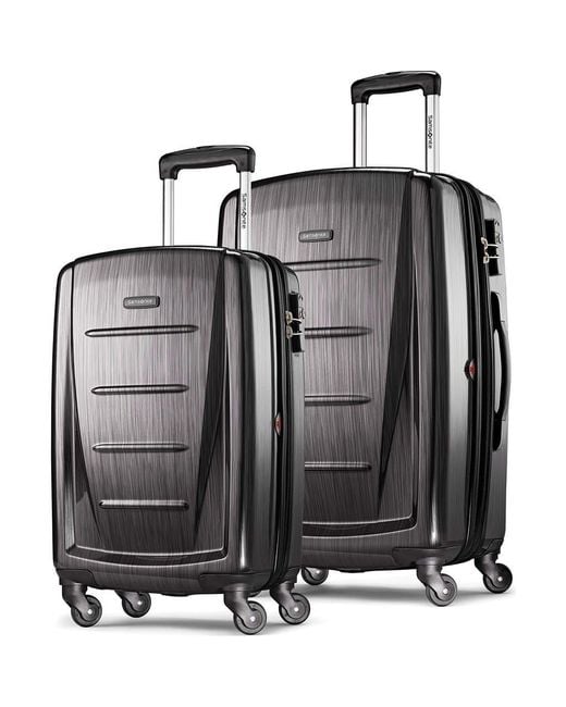 Samsonite Black Winfield 2 (20/24) 2-Piece Set Hardside Luggage With Spinner Wheels