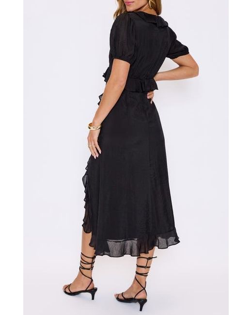 Vici Collection Black Noir Nights Ruffle Dress