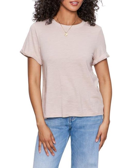 Sanctuary White Perfect Roll Sleeve Cotton T-Shirt