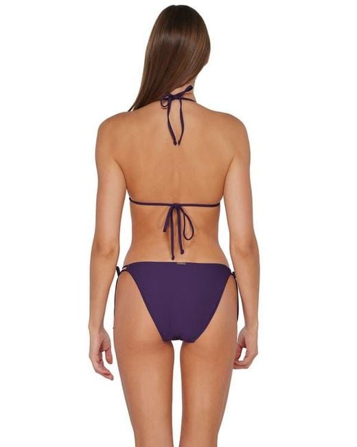 Sunsets Blue Everlee Tie Side Bikini Swim Bottoms