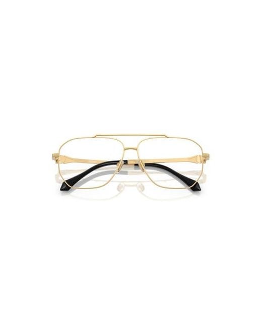 Versace Metallic 59Mm Square Optical Glasses for men